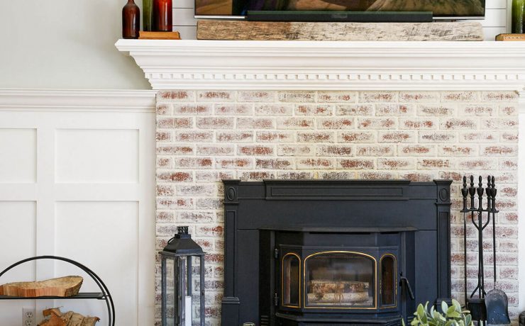 Mantel with German Schmear look