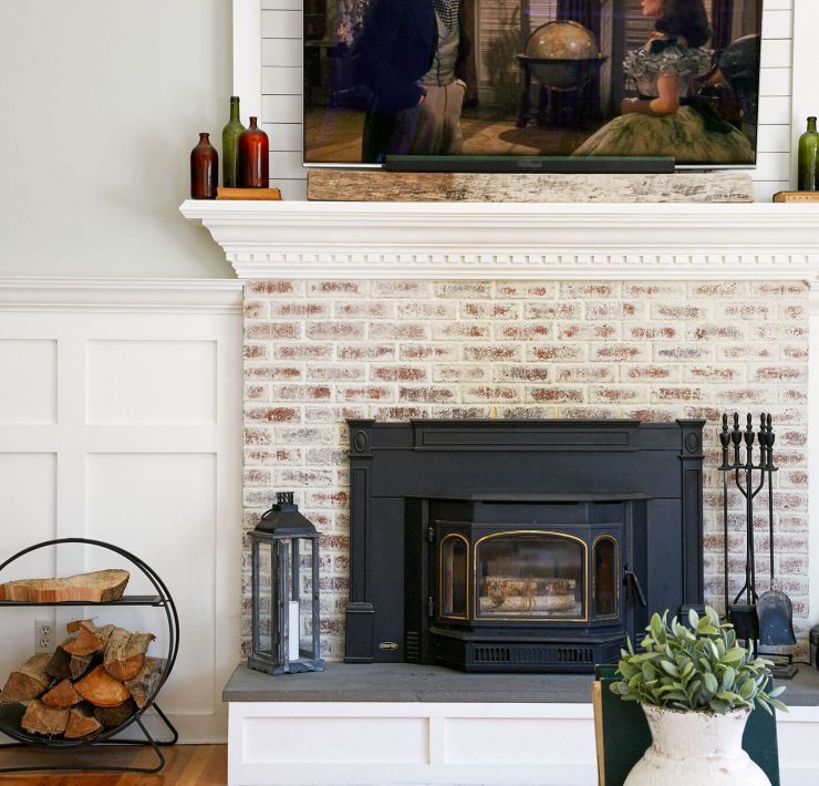 Mantel with German Schmear look