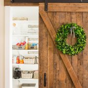 Sliding barn door for 2010s farmhouse trends