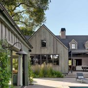 The side of a home for modern farmhouse architecture