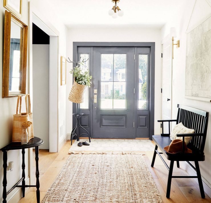 Entryway with European Farmhouse Style