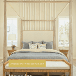 bed with millwork and text overlay