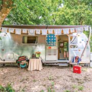 vintage Airstream with Southwestern decor