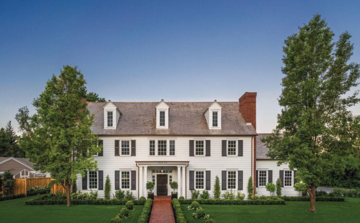 exterior of traditional home in Utah the Fox Group
